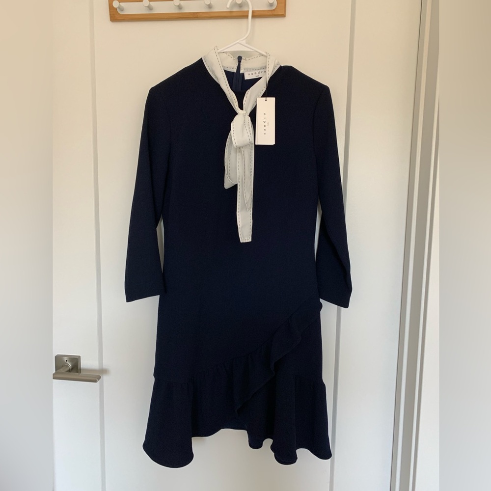 Sandro Ghalia front tie dress NWT - Picture 9 of 13